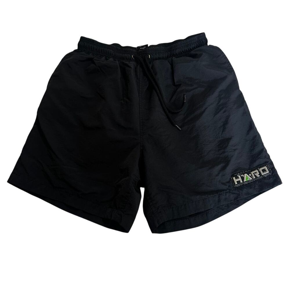 Hydraulic Black Athletic Shorts HARD Logo Drawstring Size L